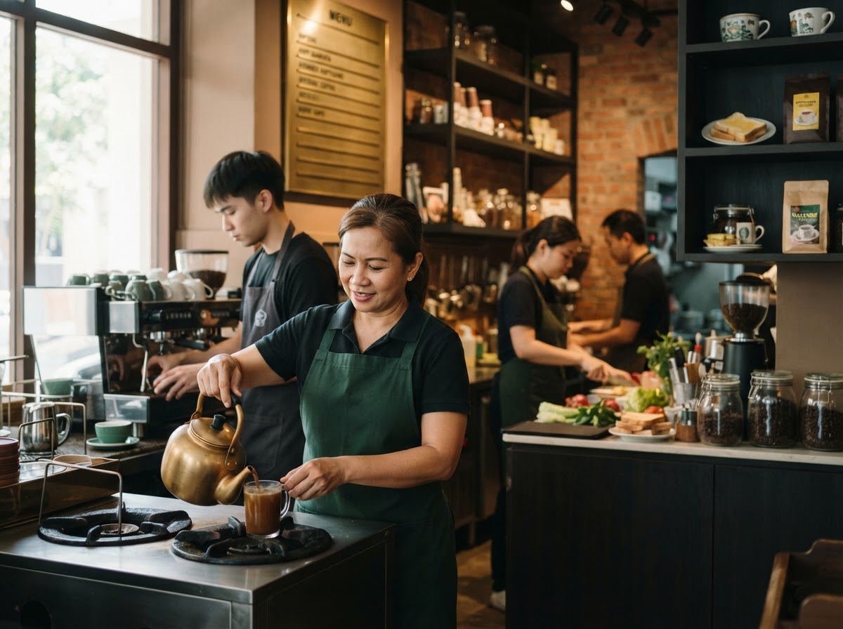 Pioneer Kopitiume analyst reviewing predictive risk models on a secure workstation